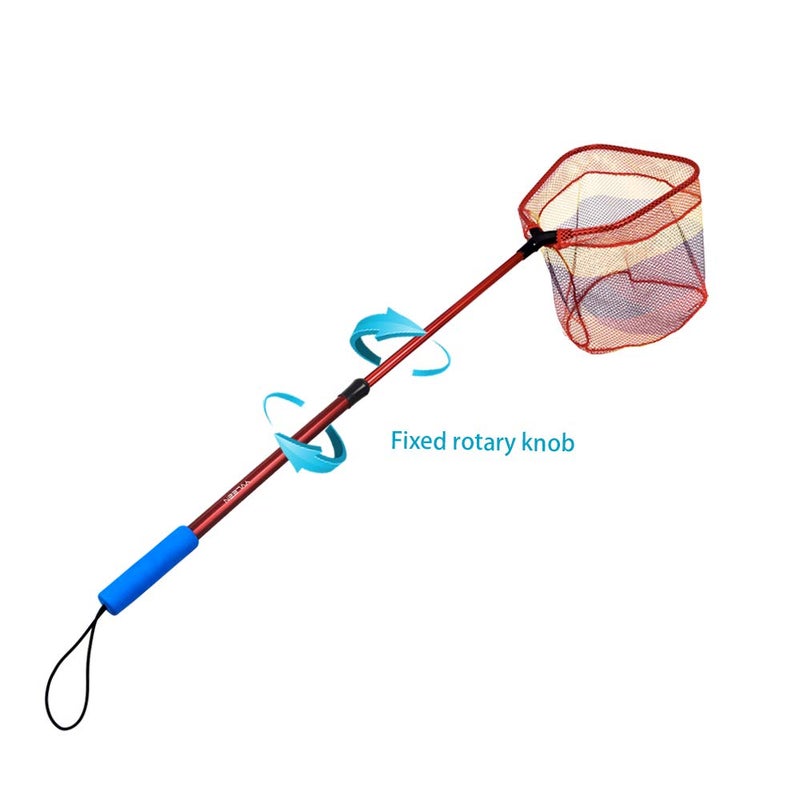YVLEEN Kids Fishing Net for Lakes - Minnow Nets for Kids - Aluminum Collapsible Telescopic Fishing Pole Handle and Nylon Mesh Small Fishing net - Butterfly Nets for Kids Outdoor Playing - Image 5